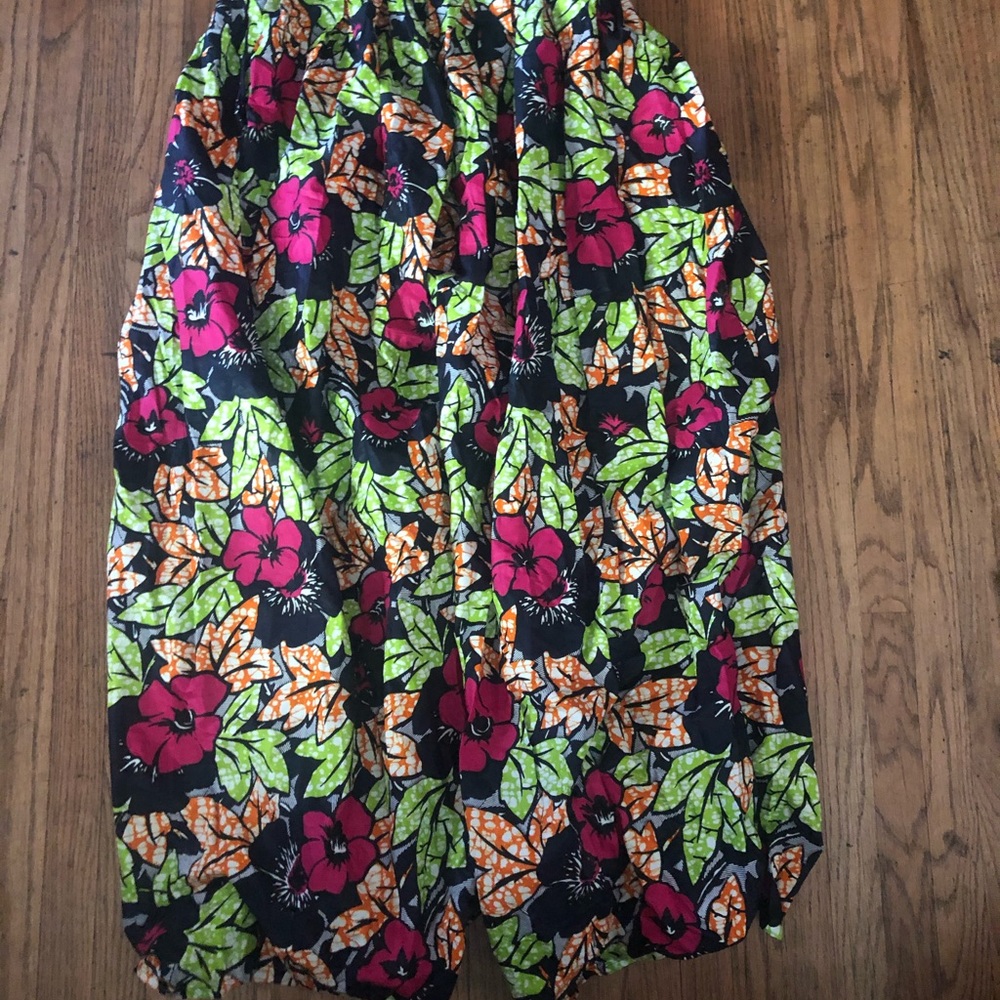 Grass Field brand hand made African print skirt